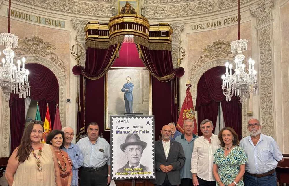 Cádiz sella el legado inmortal de Manuel de Falla Sello Manuel de Falla